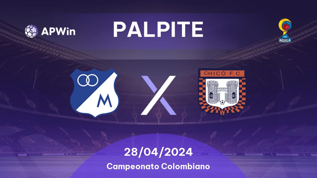 Palpite Millonarios x Boyacá Chicó: 28/04/2024 - Campeonato Colombiano