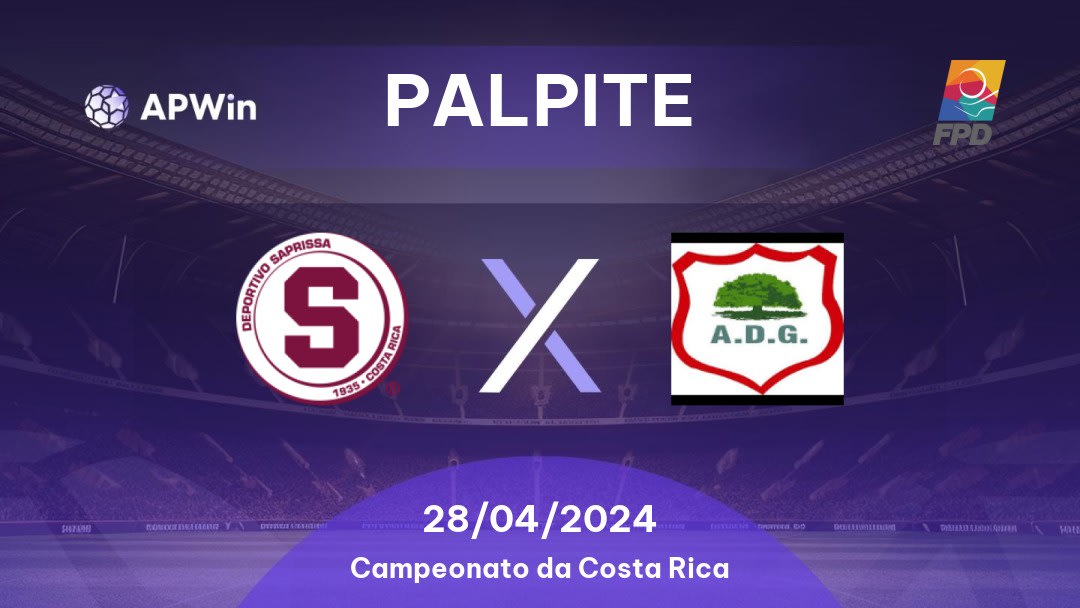 Palpite Deportivo Saprissa x Guanacasteca: 28/04/2024 - Campeonato da Costa Rica