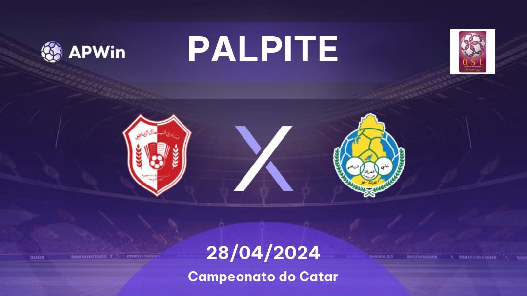 Palpite Al Shamal x Al Gharafa: 28/04/2024 - Campeonato do Catar