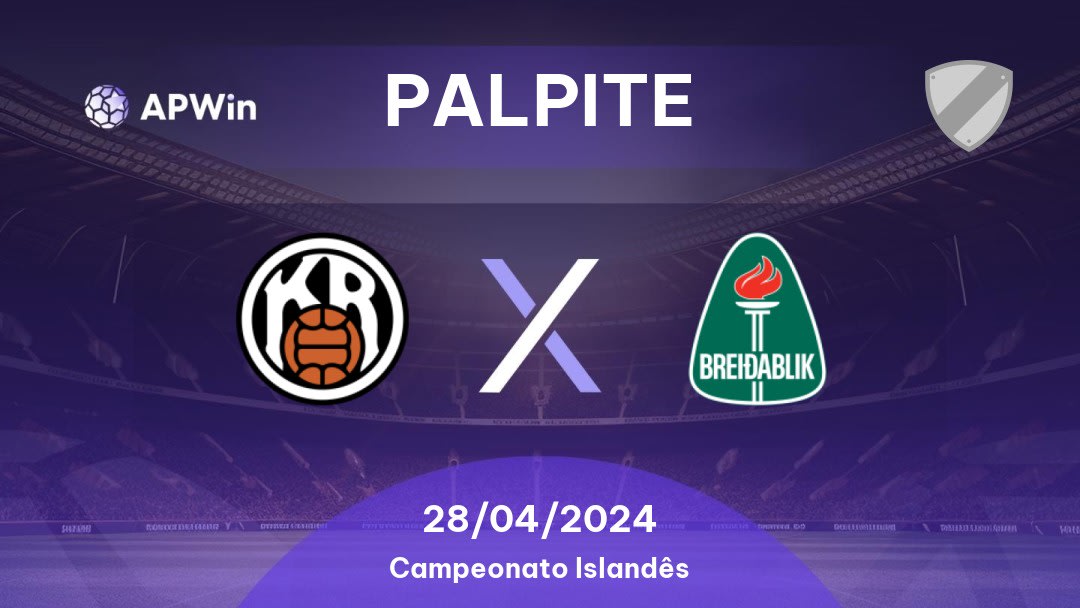 Palpite KR x Breidablik: 28/04/2024 - Campeonato Islandês