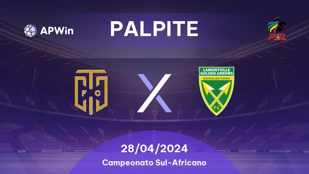 Palpite Cape Town City x Golden Arrows: 03/05/2023 - Campeonato Sul-Africano