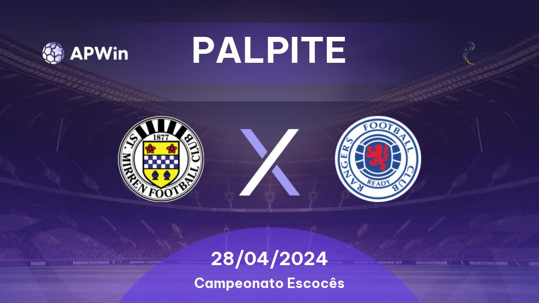 Palpite St. Mirren x Rangers: 27/05/2023 - Campeonato Escocês