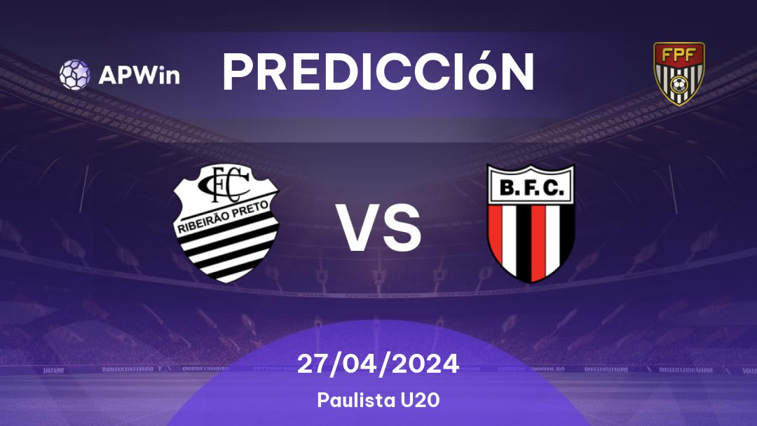 Predicciones Comercial U20 vs Botafogo SP U20: 27/04/2024 - Brasil Paulista U20