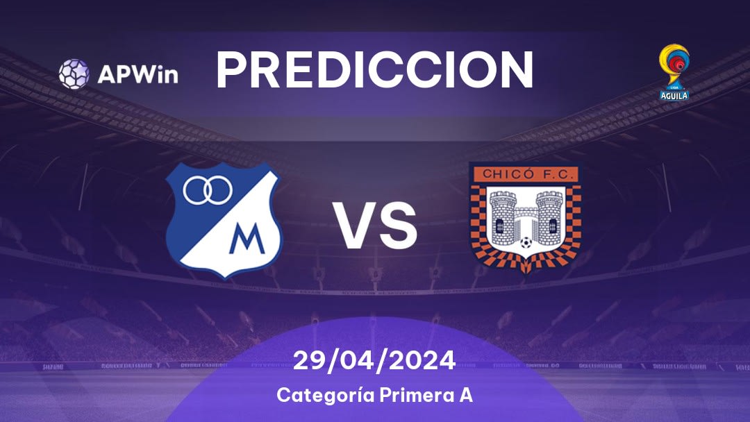 Predicciones Millonarios vs Boyacá Chicó: 28/04/2024 - Colombia Categoría Primera A