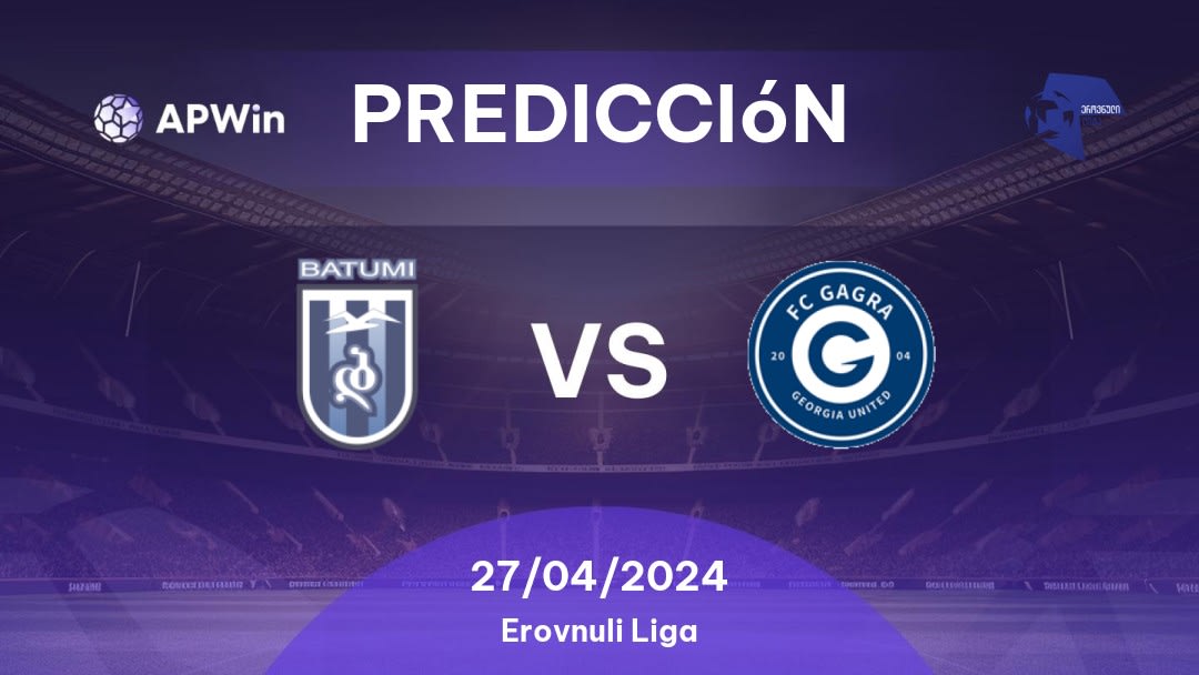 Predicciones Dinamo Batumi vs Gagra: 27/04/2024 - Georgia Erovnuli Liga