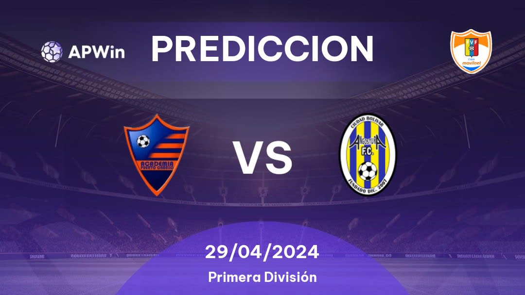 Predicciones Academia Puerto Cabello vs Angostura: 29/04/2024 - Venezuela Primera División