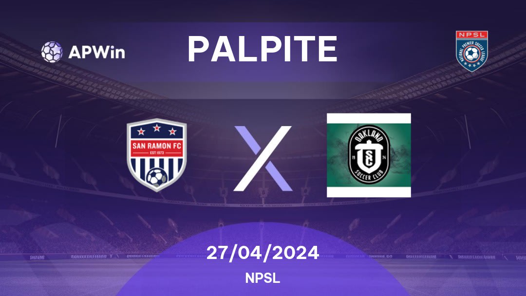 Palpite San Ramon FC x Oakland SC: 27/04/2024 - NPSL
