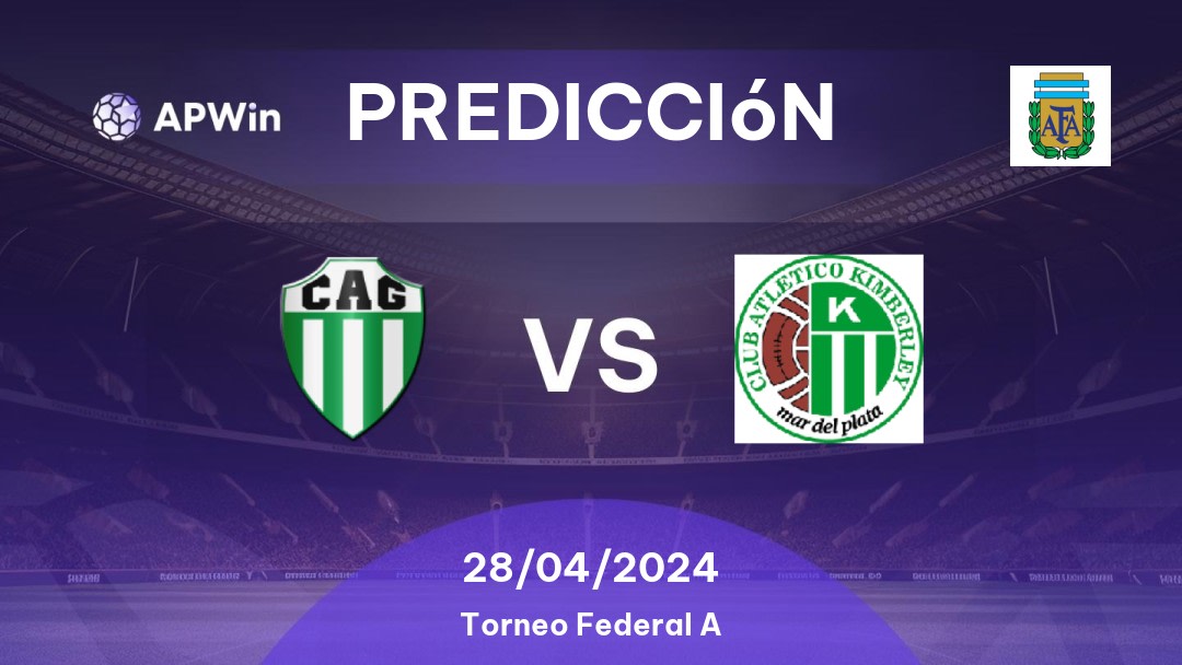 Predicciones Germinal de Rawson vs Kimberley Mar del Plata: 28/04/2024 - Argentina Torneo Federal A