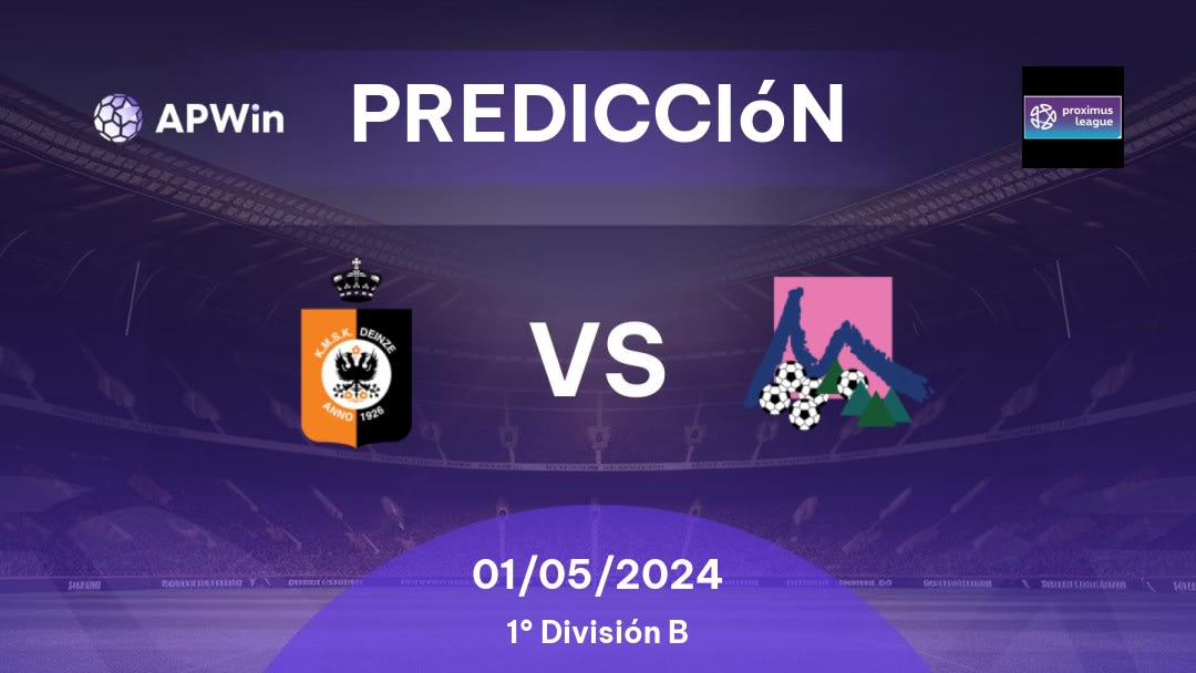 Predicciones KMSK Deinze vs Patro Eisden: 01/05/2024 - Bélgica First Division B