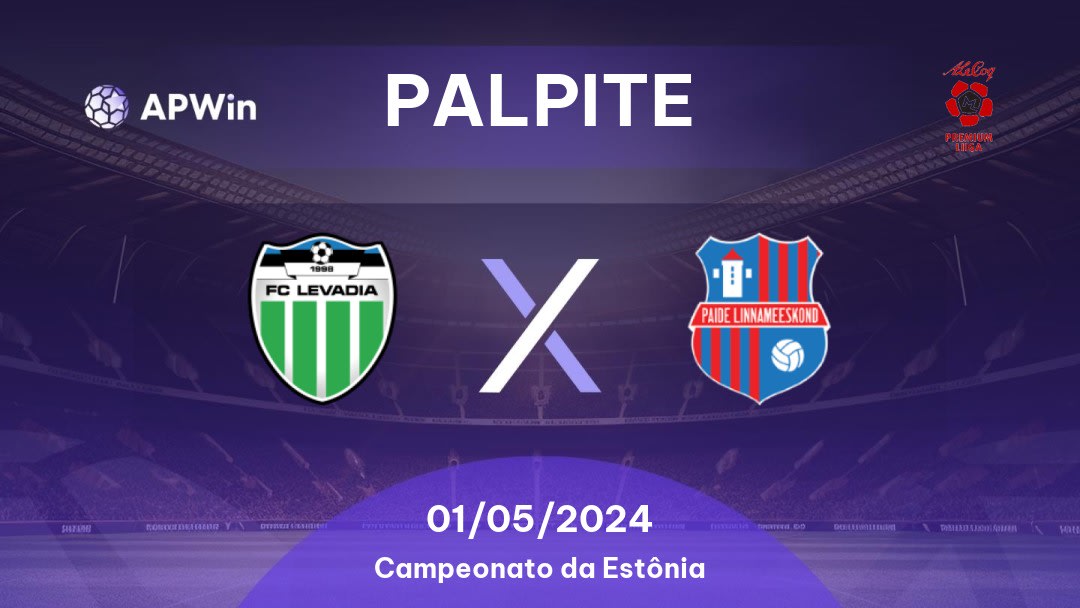 Palpite Tallinna FC Levadia x Paide: 31/03/2024 - Campeonato da Estônia