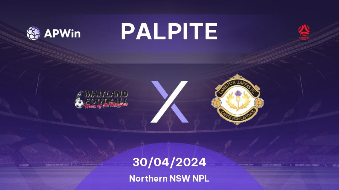 Palpite Maitland x Lambton Jaffas: 30/04/2024 - Northern NSW NPL