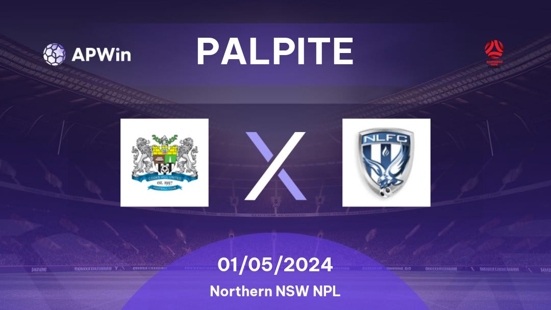 Palpite Cooks Hill United x New Lambton: 01/05/2024 - Northern NSW NPL