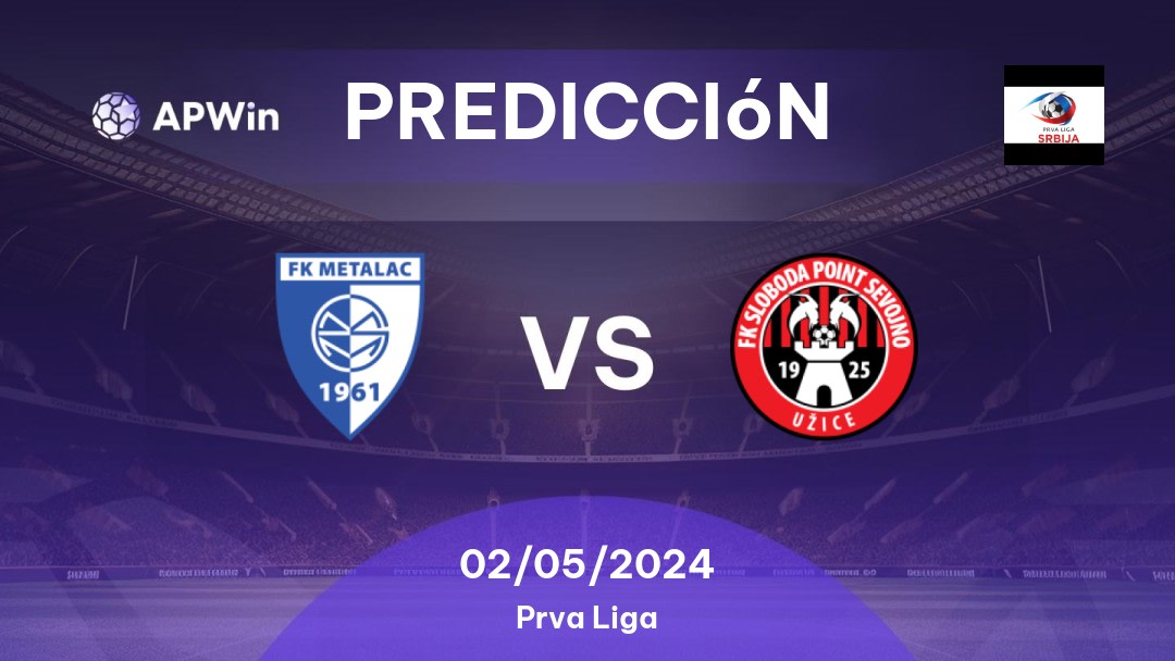 Predicciones Metalac GM vs Sloboda Užice: 02/05/2024 - Serbia Prva Liga