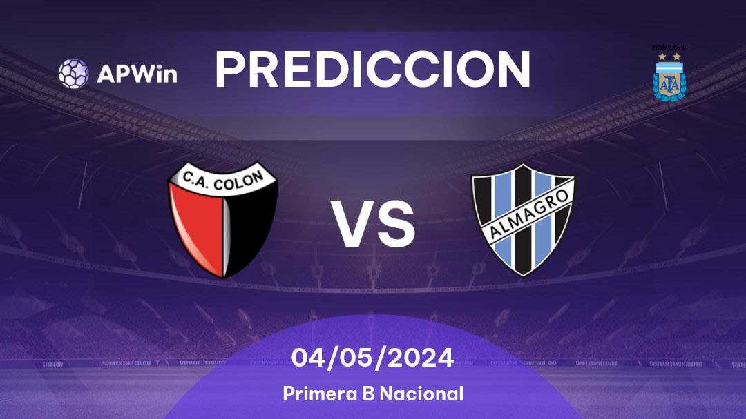 Predicciones Colón vs Almagro: 03/05/2024 - Argentina Primera B Nacional