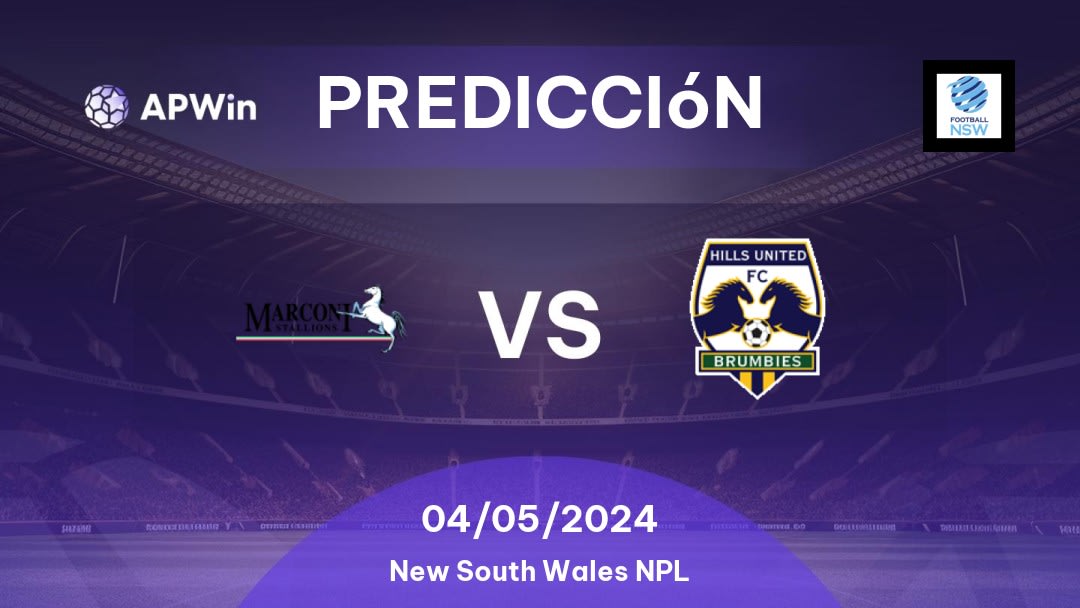 Predicciones Marconi Stallions vs Hills Brumbies: 04/05/2024 - Australia New South Wales NPL