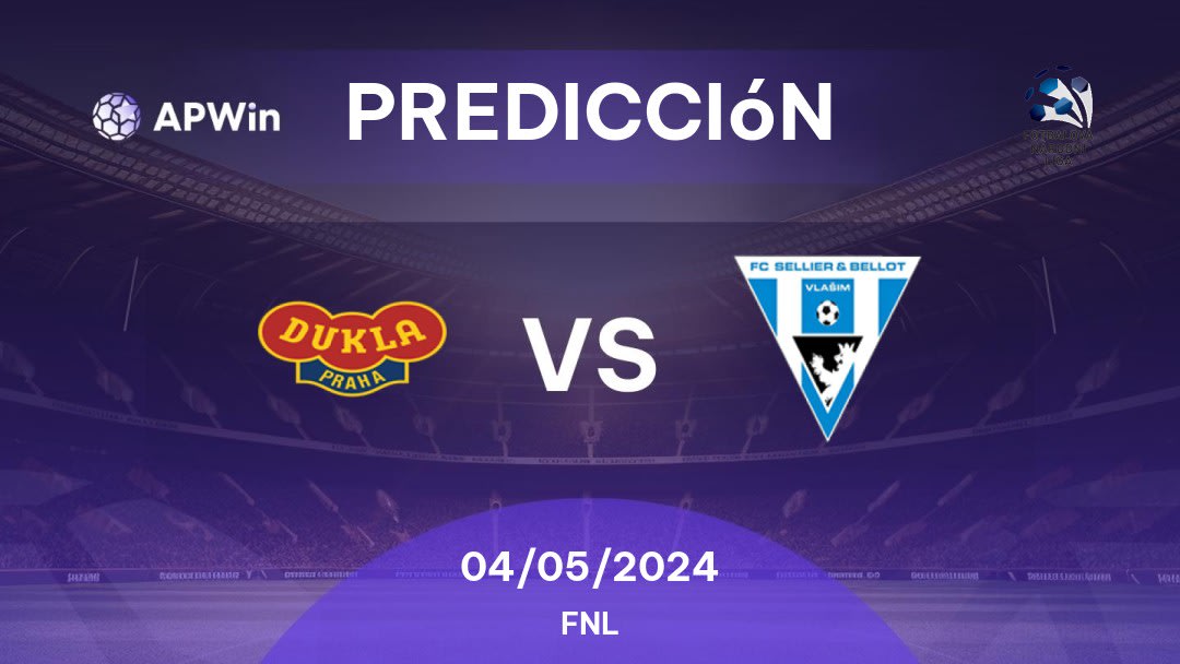 Predicciones Dukla Praha vs Vlašim: 04/05/2024 - República Checo FNL