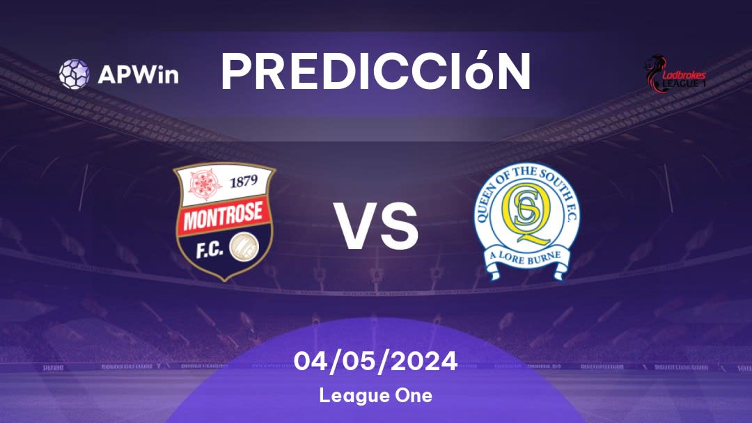 Predicciones Montrose vs Queen of the South: 04/05/2024 - Escocia League One