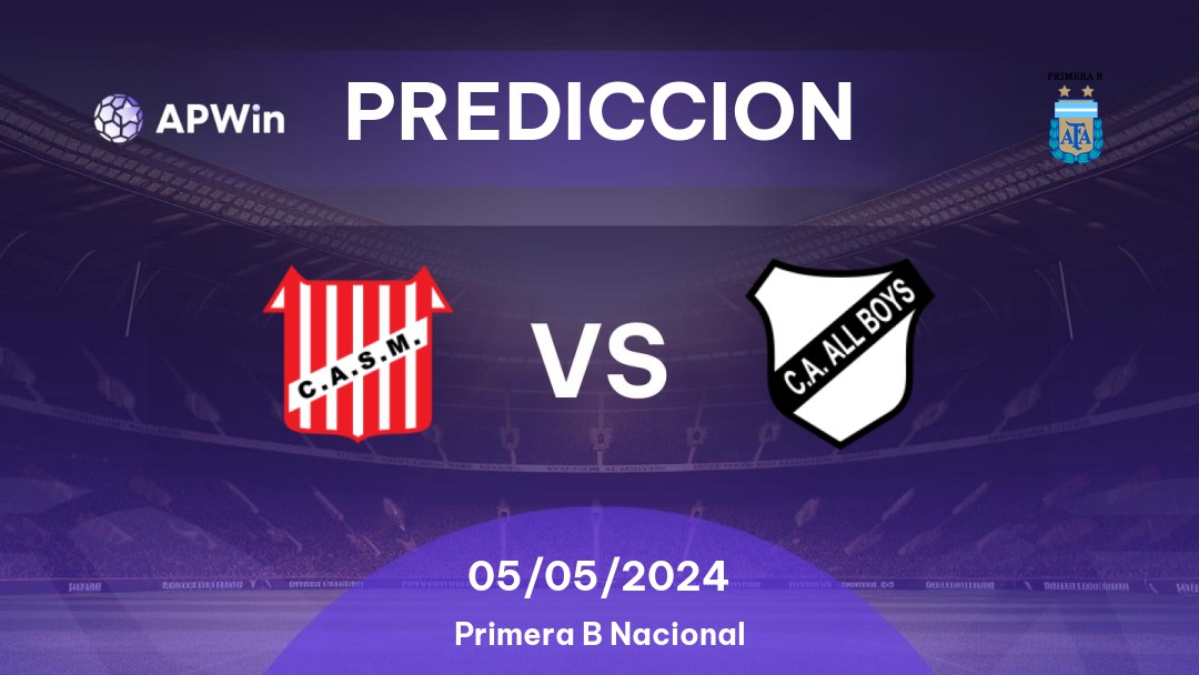 Predicciones San Martín Tucumán vs All Boys: 04/05/2024 - Argentina Primera B Nacional