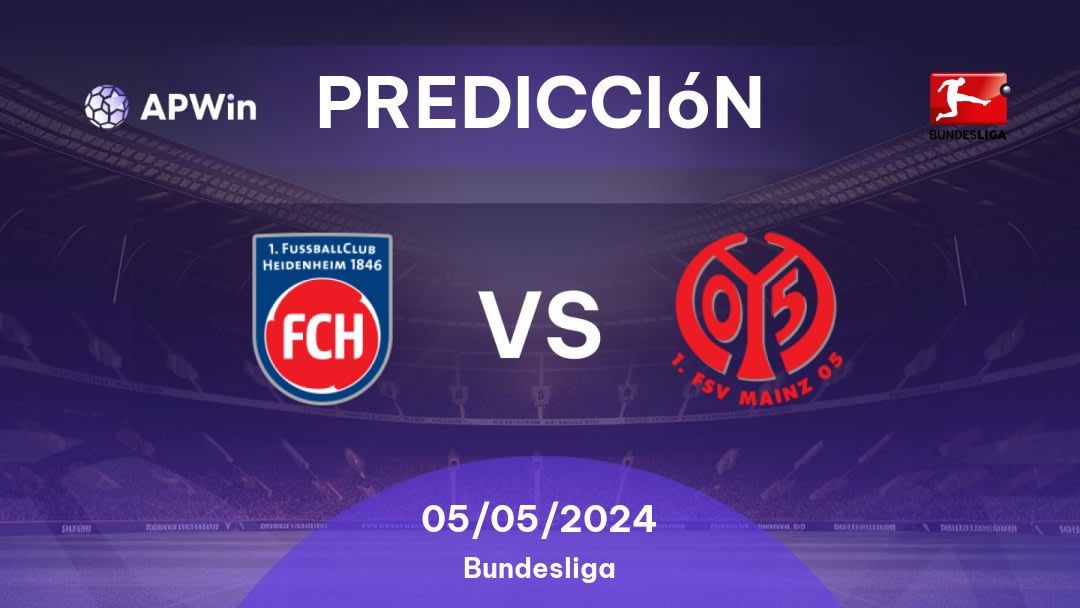 Predicciones Heidenheim vs Mainz 05: 05/05/2024 - Alemania Bundesliga