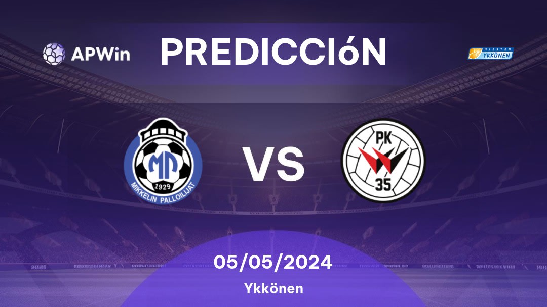 Predicciones MP vs PK-35: 05/05/2024 - Finlandia Ykkönen