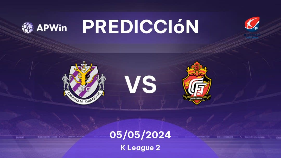 Predicciones Jeonnam Dragons vs Gyeongnam: 05/05/2024 - Corea del Sur K League 2