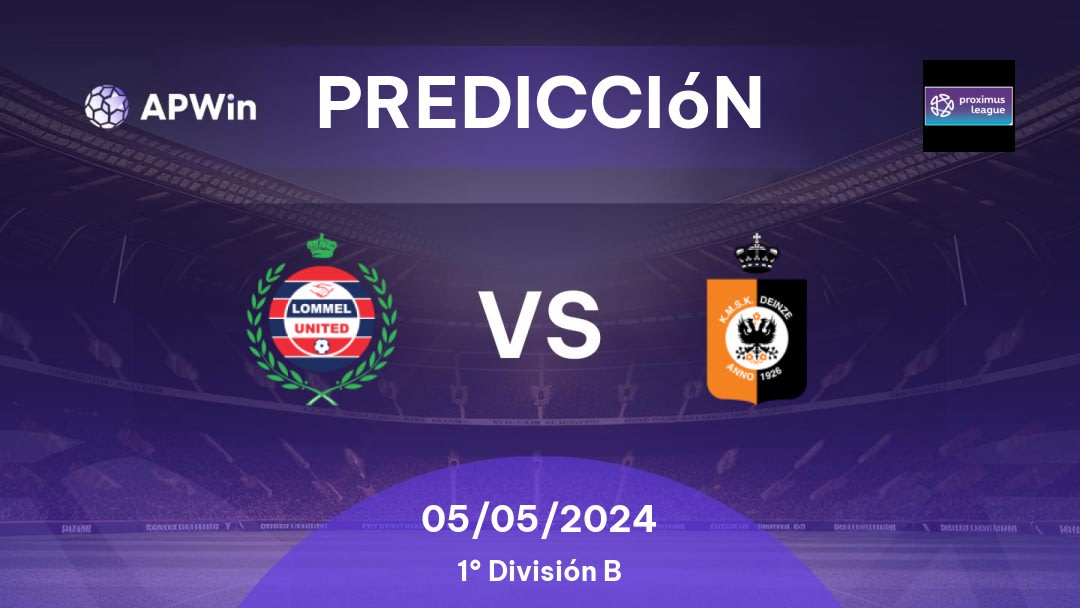 Predicciones Lommel United vs KMSK Deinze: 11/12/2022 - Bélgica First Division B