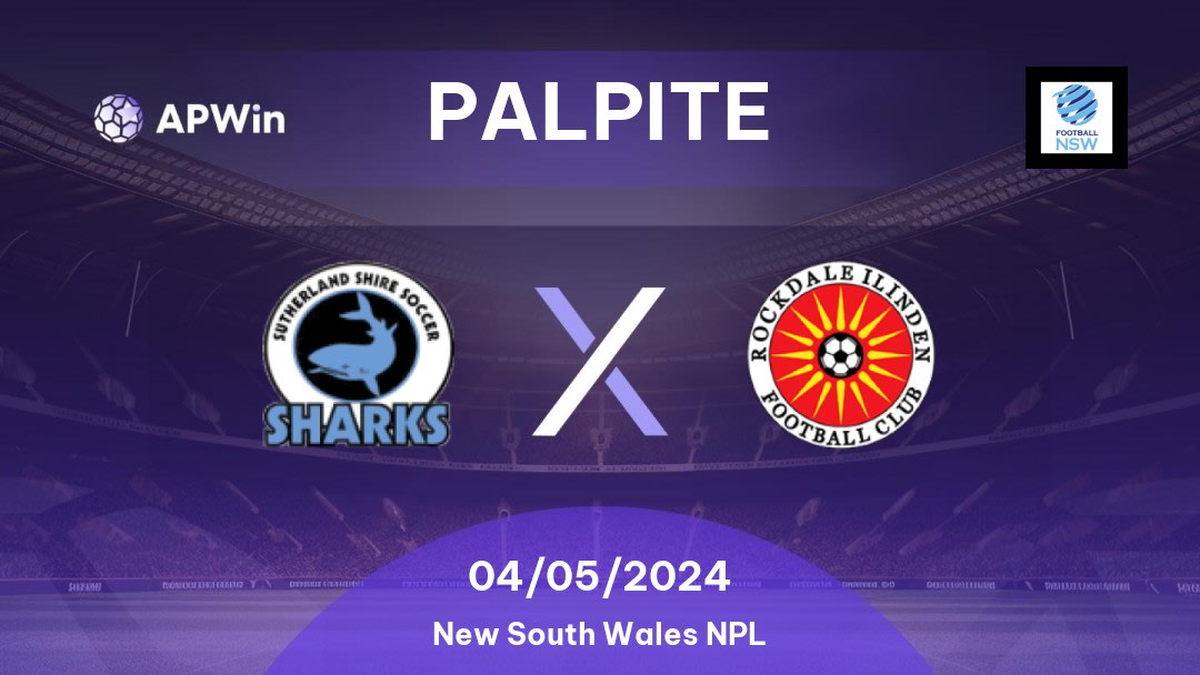 Palpite Sutherland Sharks x Rockdale City Suns: 17/06/2023 - New South Wales NPL