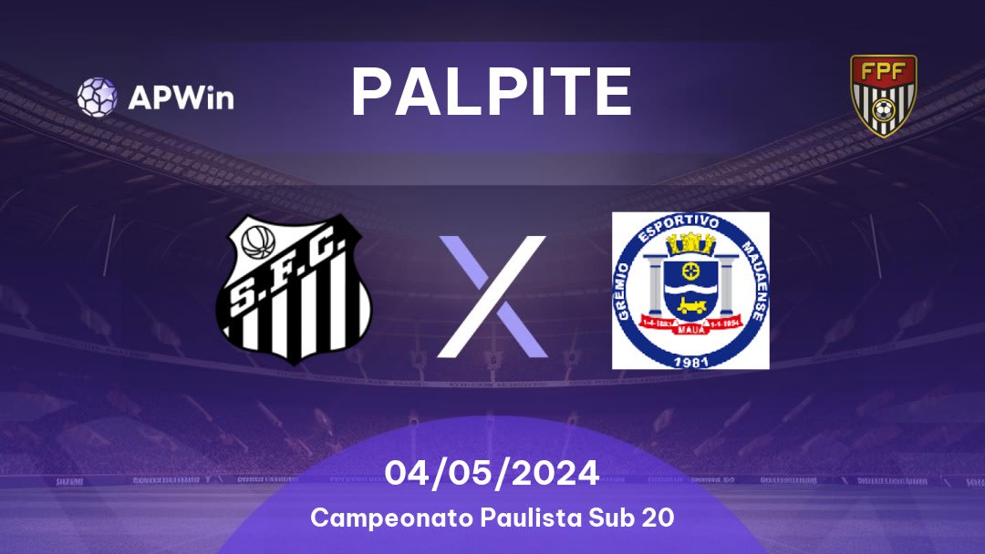 Palpite Santos U20 x Mauaense U20: 04/05/2024 - Campeonato Paulista Sub 20