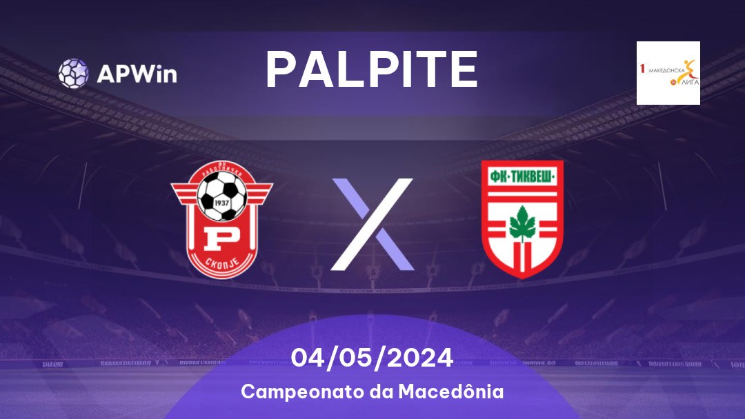 Palpite Rabotnički x Tikveš: 04/05/2024 - Campeonato da Macedônia