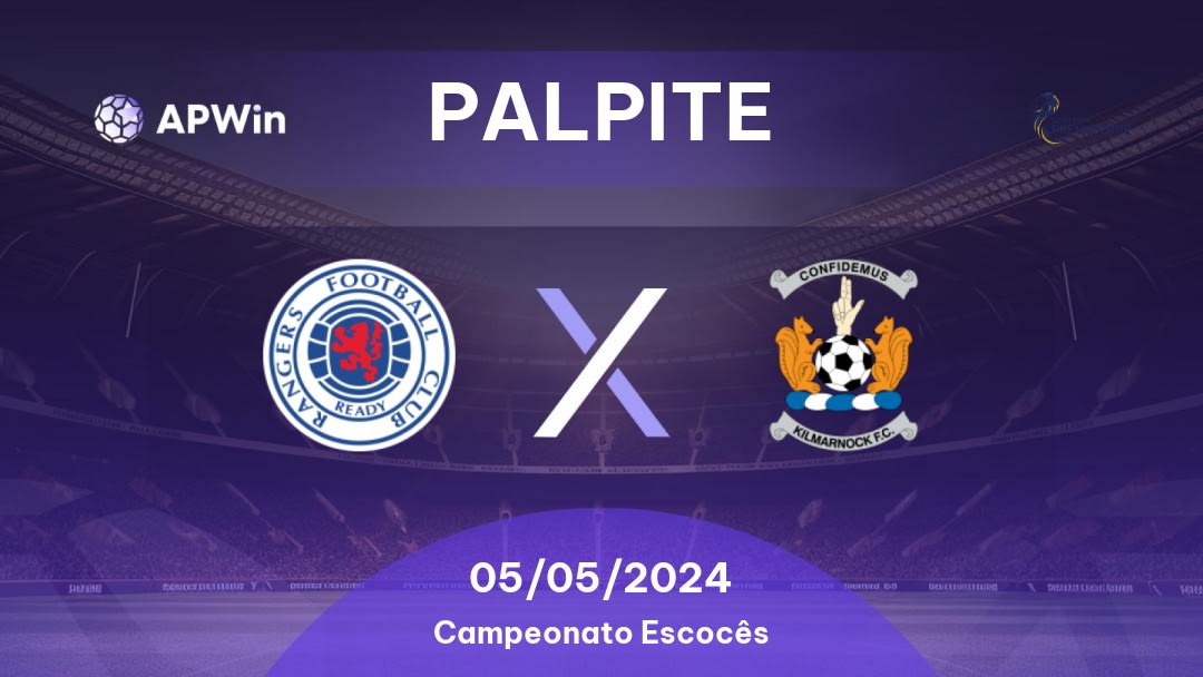 Palpite Rangers x Kilmarnock: 05/05/2024 - Campeonato Escocês