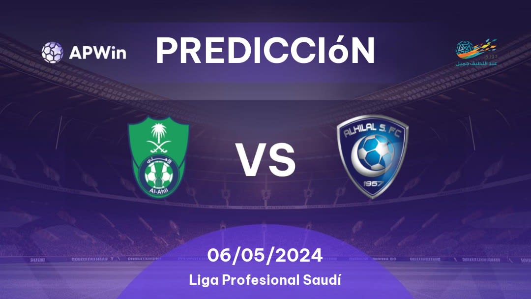 Predicciones Al Ahli vs Al Hilal: 06/05/2024 - Arabia Saudita Saudita Professional League