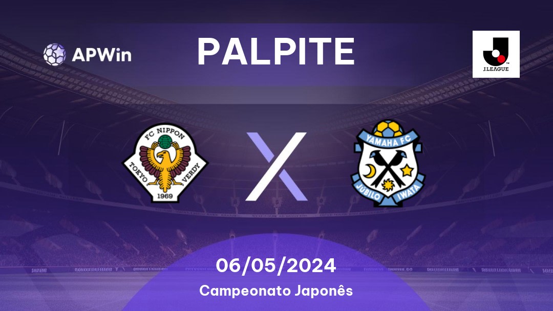 Palpite Tokyo Verdy x Jubilo Iwata: 06/05/2024 - Campeonato Japonês