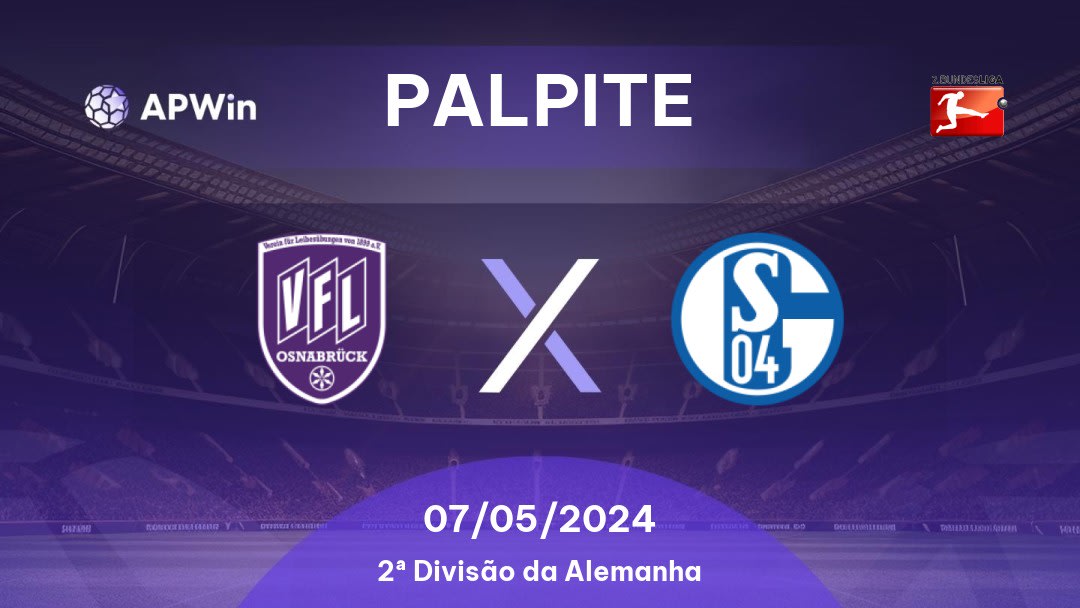 Palpite VfL Osnabrück x Schalke 04: 07/05/2024 - 2ª Divisão da Alemanha