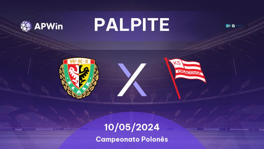 Palpite Śląsk Wrocław x Cracovia Kraków: 10/05/2024 - Campeonato Polonês