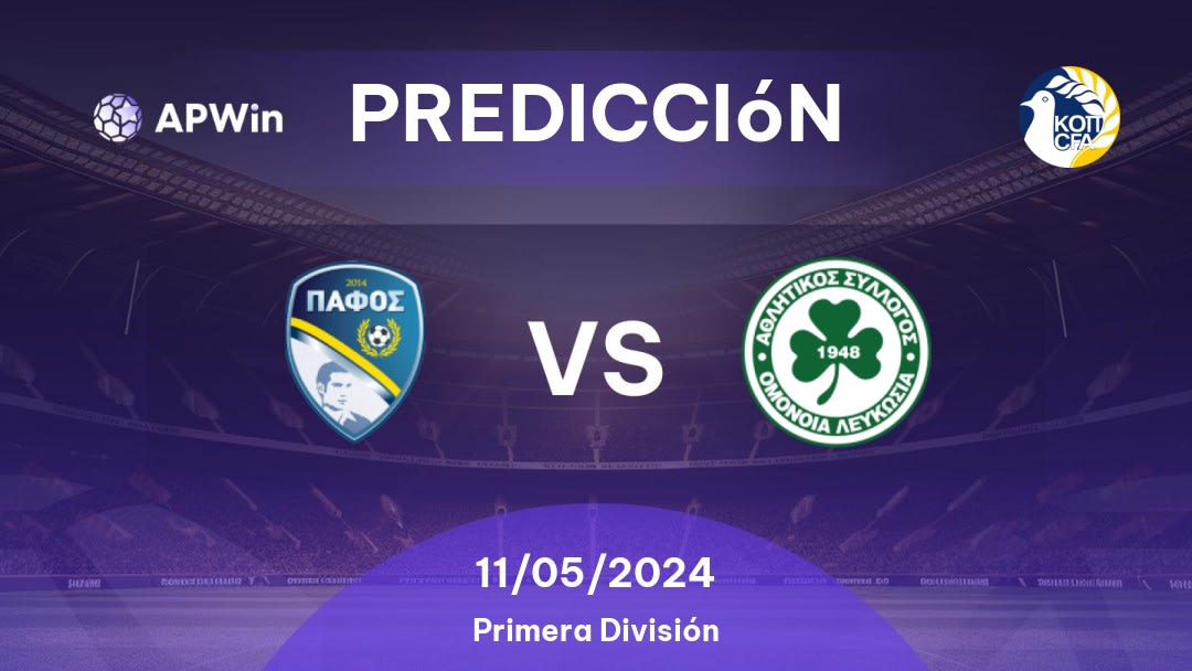 Predicciones Paphos vs Omonia Nicosia: 11/05/2024 - Chipre Protáthlima A΄ Katigorías