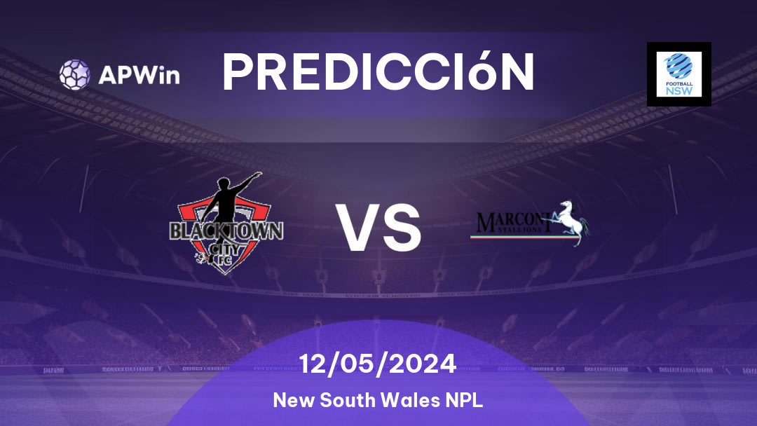 Predicciones Blacktown City vs Marconi Stallions: 12/05/2024 - Australia New South Wales NPL