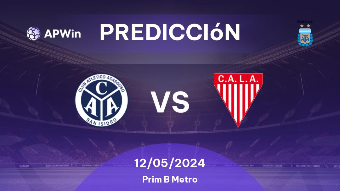 Predicciones Acassuso vs Los Andes: 12/05/2024 - Argentina Prim B Metro