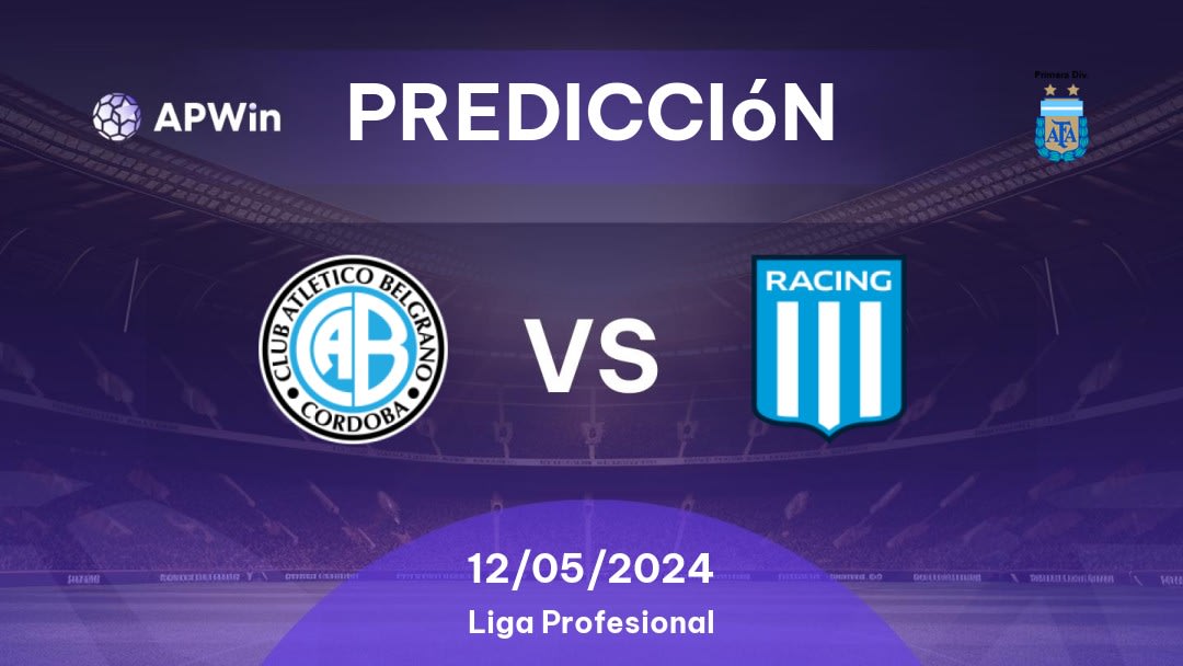 Predicciones Belgrano vs Racing Club: 16/04/2024 - Argentina Primera División