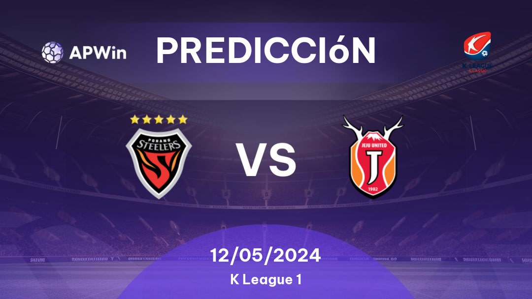 Predicciones Pohang Steelers vs Jeju United: 12/05/2024 - Corea del Sur K1 League