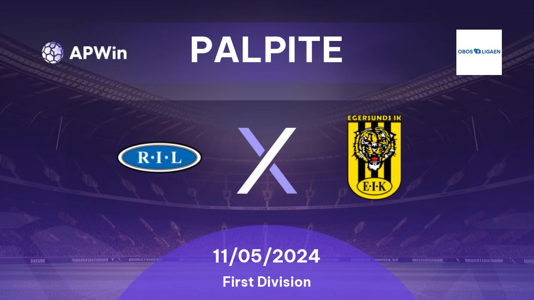 Palpite Ranheim x Egersund: 11/05/2024 - First Division