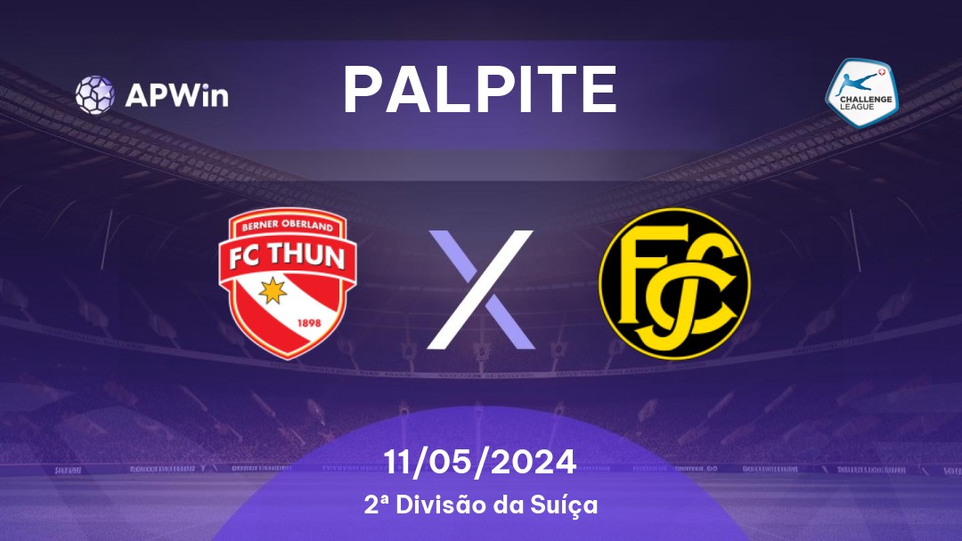 Palpite Thun x FC Schaffhausen: 27/05/2023 - 2ª Divisão da Suíça