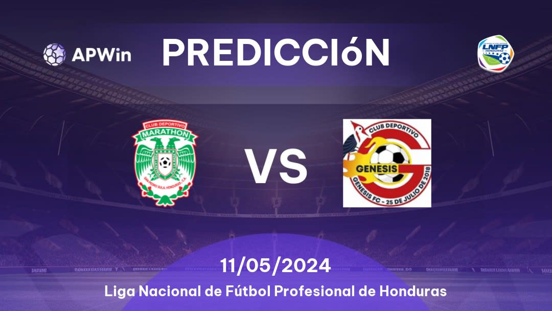 Predicciones Marathón vs Génesis: 11/05/2024 - Honduras Liga Nacional de Fútbol Profesional de Honduras