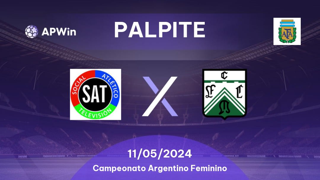 Palpite SAT W x Ferro Carril Oeste Women: 11/05/2024 - Campeonato Argentino Feminino