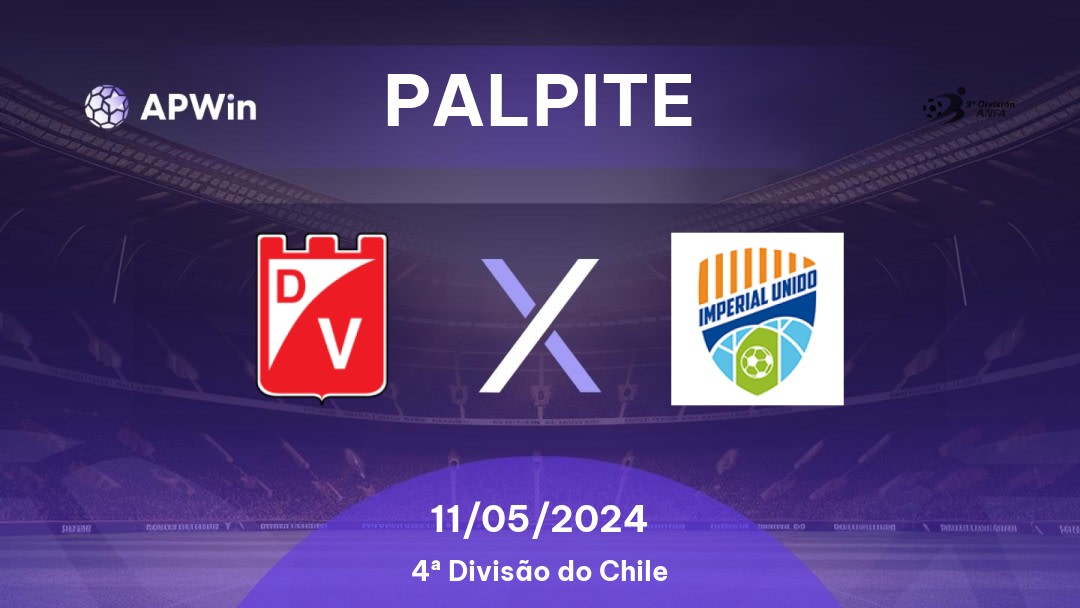 Palpite Deportes Valdivia x Imperial Unido: 11/05/2024 - 4ª Divisão do Chile