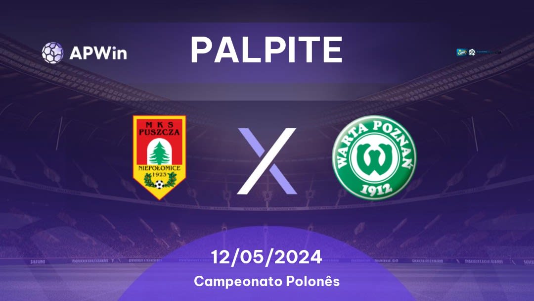 Palpite Puszcza Niepołomice x Warta Poznań: 12/05/2024 - Campeonato Polonês