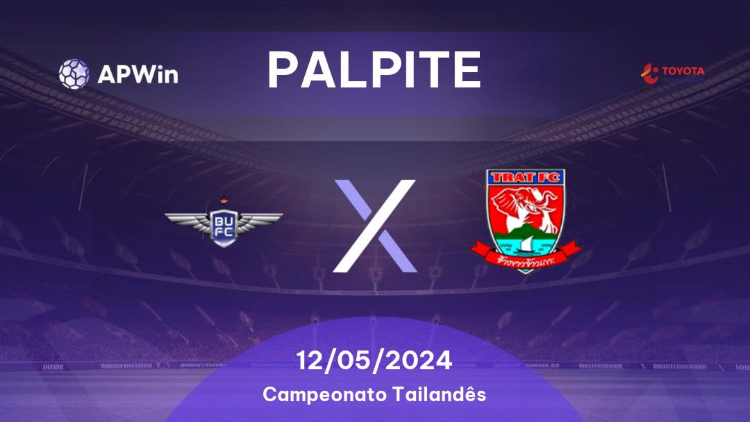 Palpite Bangkok United x Trat: 12/05/2024 - Campeonato Tailandês