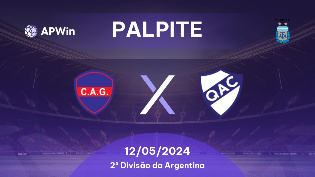 Palpite Club Atlético Güemes x Quilmes: 12/05/2024 - 2ª Divisão da Argentina