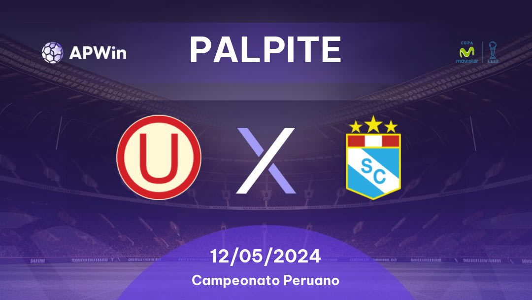 Palpite Universitario x Sporting Cristal: 12/05/2024 - Campeonato Peruano