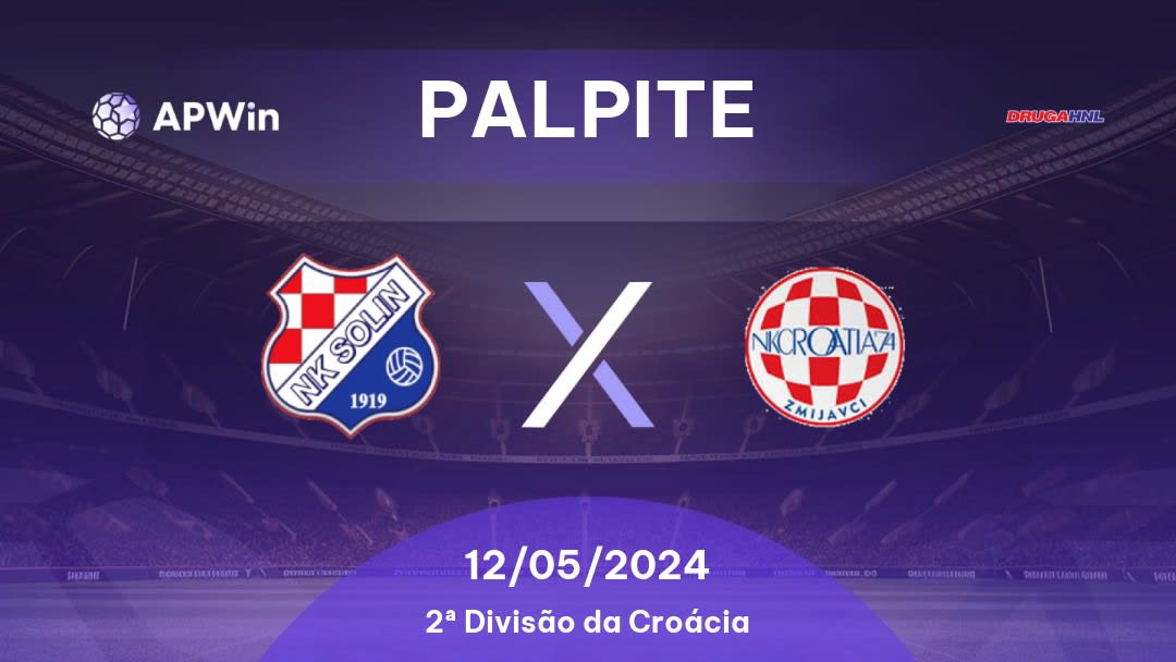 Palpite Solin x Croatia Zmijavci: 12/05/2024 - 2ª Divisão da Croácia