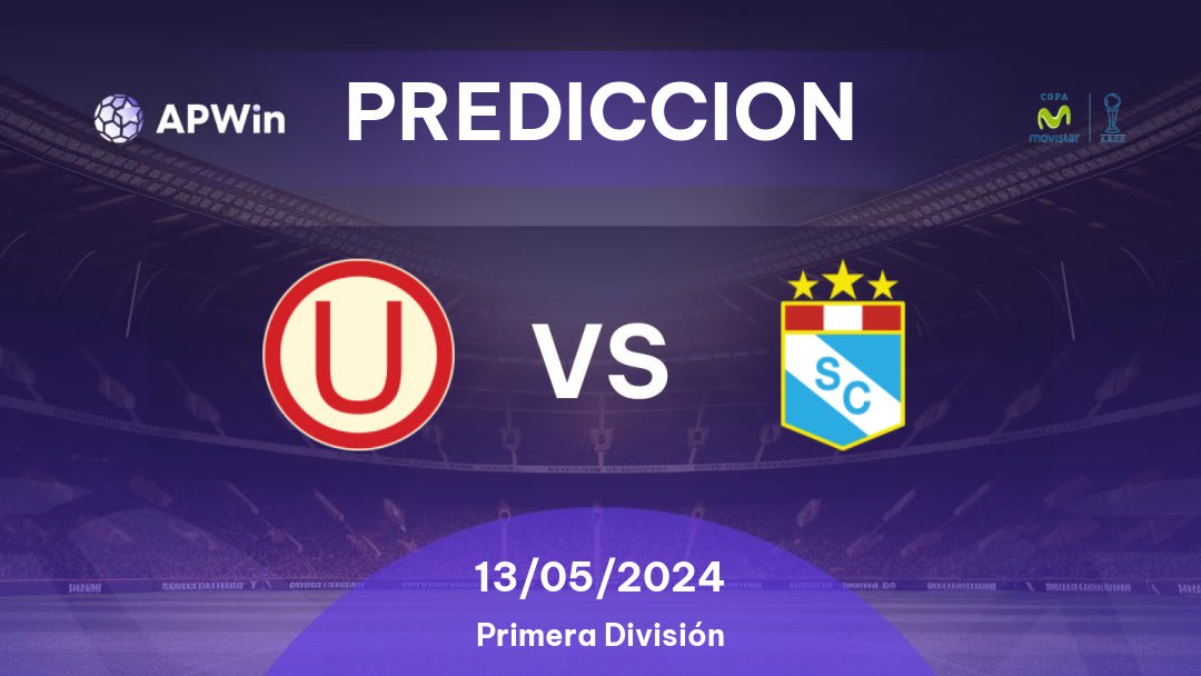 Predicciones Universitario vs Sporting Cristal: 13/05/2024 - Perú Primera División